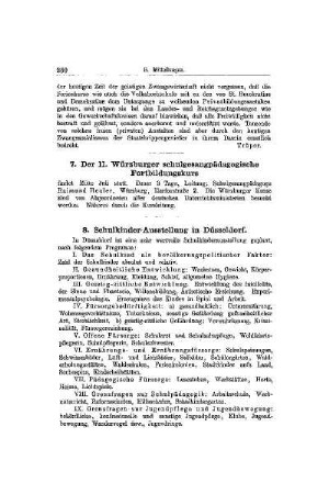 Der II. Würzburger schulgesangpädagogische Fortbildungskurs : [Mitteilungen]