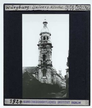 Würzburg, Neubaukirche (Universitätskirche) : Außenansicht, Turm