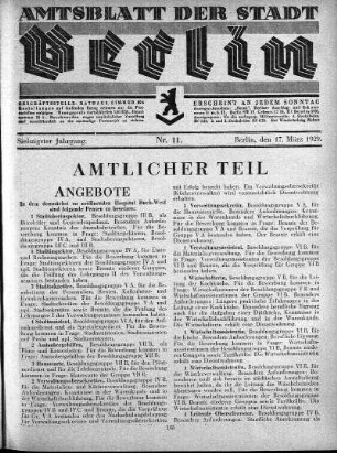 1929,11: Nr. 11, 17. März 1929