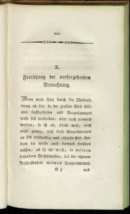 X. Fortsetzung der vorhergehenden Betrachtung.