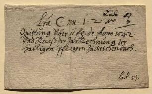 Rechnungsrezesse der Pflege der Kaplanei St. Georg zu Reichenbach