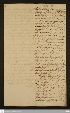 Brief von [August Hermann Francke] an [Unbekannt].
