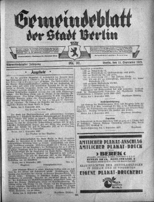 1927,37: Nr. 37, 11. September 1927