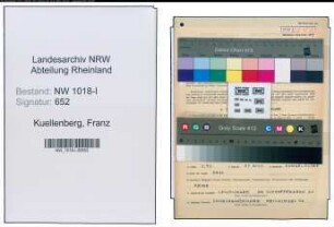 Entnazifizierung Franz Kuellenberg , geb. 25.10.1894 (Kaufmann)