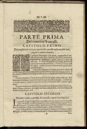Capitolo Primo. - Capitolo Ultimo.
