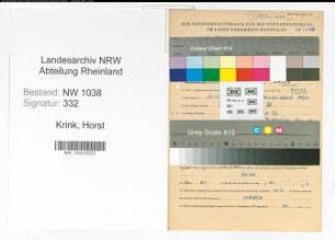 Entnazifizierung Horst Krink , geb. 21.11.1913 ()