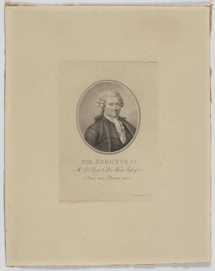 Bildnis des Johan Bergstral