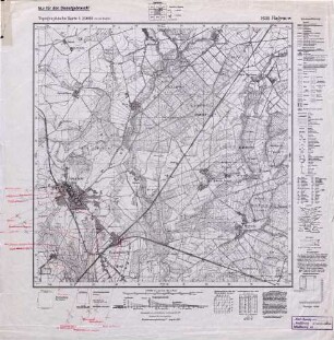2533 Hagenow, Topographische Karte 1:25000 (4 cm - Karte)