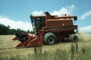 Fotografie: Erntetechnik, Mähdrescher selbstfahrend, Ertragsmessung