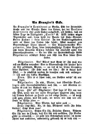 An Kranzler's Ecke