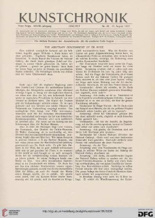The arbitrary government of D. Bode