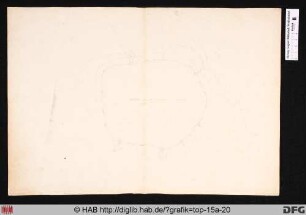 [Grundriss eines Festungsanlage mit 4 Vorsprüngen].