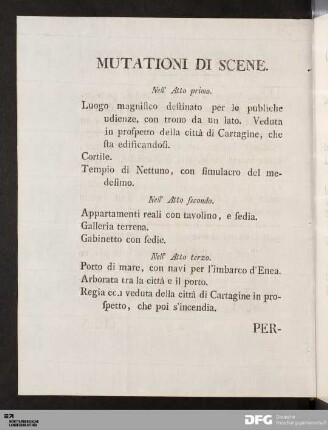 Mutationi di Scene/Changemens de Scene.