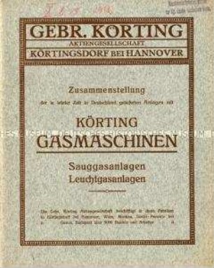 Kundenliste über Gasmaschinen