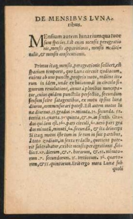 De Mensibus Lunaribus.