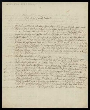 Brief von Carl Kossmaly an Louis Spohr