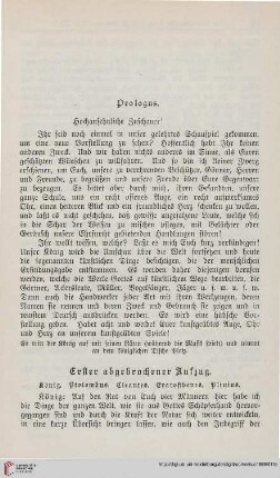 Erster abgebrochener Aufzug