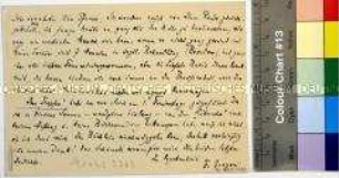 Postkarte von Ferdinand Gregori an Herbert Lipp