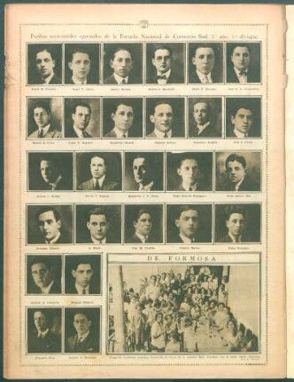 Peritos mercantiels egresados de la Escuela Nacional de Comercio Sud, 5° año, 1ª división