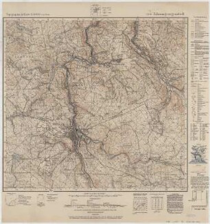 Section Johanngeorgenstadt aus: Topographische Karte (Meßtischblätter) Sachsen