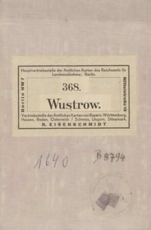 1640 (alte Nr.: 368) Wustrow, Cover