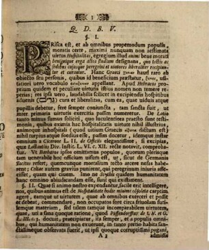 Dissertatio Theologica Moralis De Hospitalitate Nondvm Obsoleta