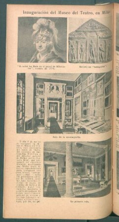 Inauguración del Museo del Teatro, en Milán