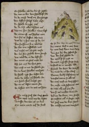 Katze, Mäuse und Schelle; (Von der Katze, den Mäusen und der Schelle, Kapitel LXX nach Pfeiffer)