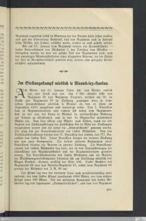 Im Stellungskampf nördlich le Mesnil-lez-Hurlus