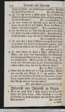 Interesse von Interesse zu kürzen