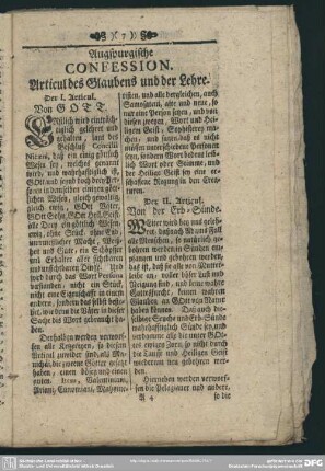 Der II. Articul. Von der Erb-Sünde