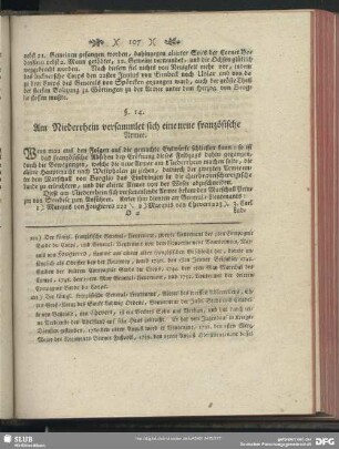 §. 14. Am Niederrhein versammlet sich eine neue französische Armee