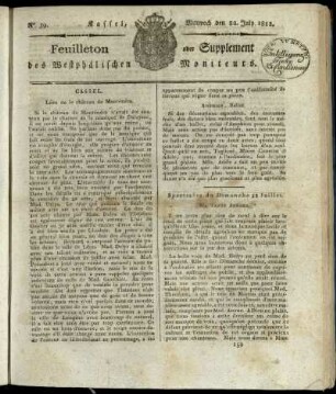 No. 59, Mittwoch den 22. July 1812