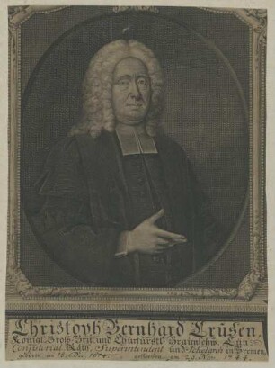Bildnis des Christoph Bernhard Crusen