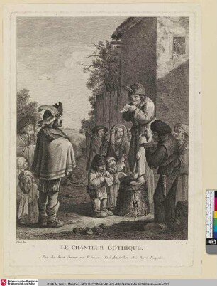 Le Chanteur Gothique. [Der Bankelsänger]