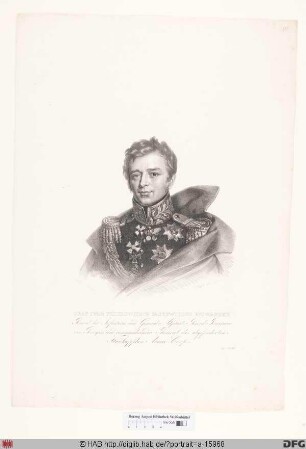 Bildnis Iwan Fjodorowitsch Paskjewitsch (1828 Graf Eriwanskij, 1831 Fürst Warschawskij)