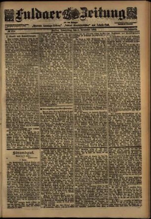 Ausgabe vom Donnerstag, den 06. November 1902.