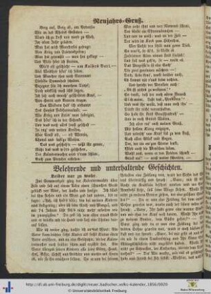 Neujahrs-Gruß.