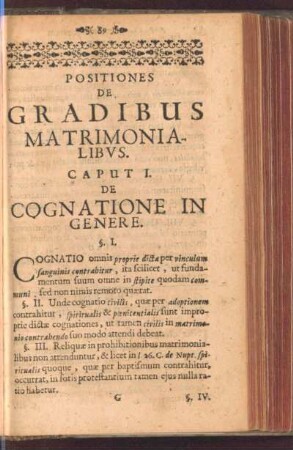 Positiones De Gradibus Matrimonialibvs