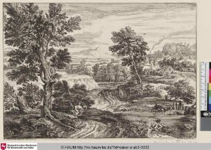 [Landschaft mit einem Liebespaar im Schatten eines Strauches; Two Lovers in the Shade; Les deux Amans à l'ombre des buissons]