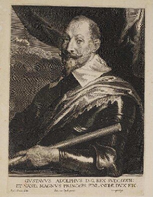 Bildnis von Gustav II. Adolf (1594-1632), König von Schweden