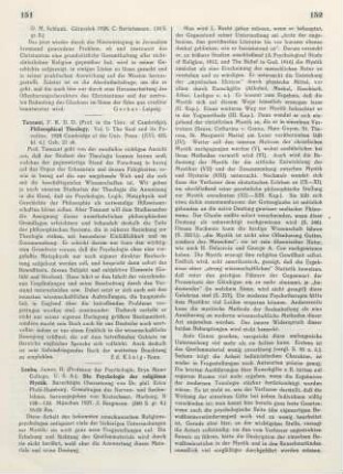 151 [Rezension] Tennant, Frederick R., Philosophical theology