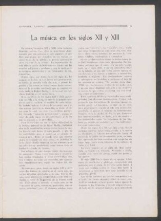 La música en los siglos XII y XIII