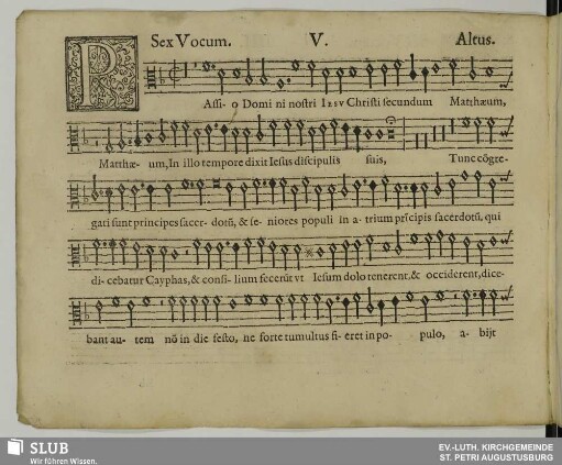 V. Passio Domini Nostri