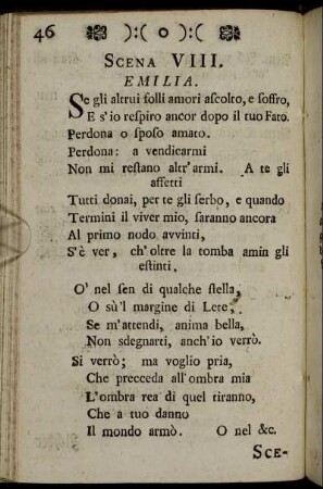 Scena VIII. / Achter Auftritt. - Scena XV. / Funffzehender Auftritt.