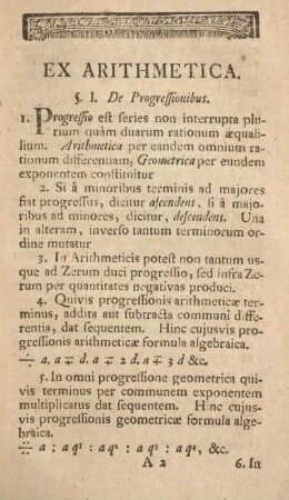 Ex arithmetica.