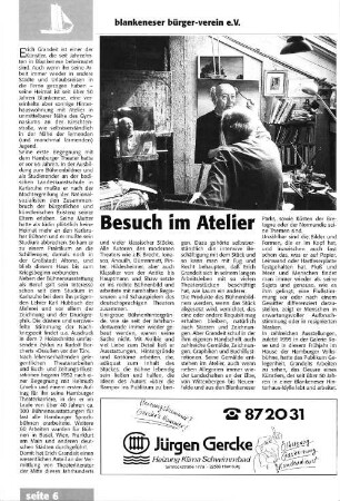 Besuch im Atelier