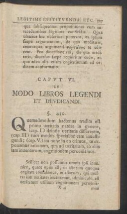 Caput VI. De Modo Libros Legendi Et Diiudicandi