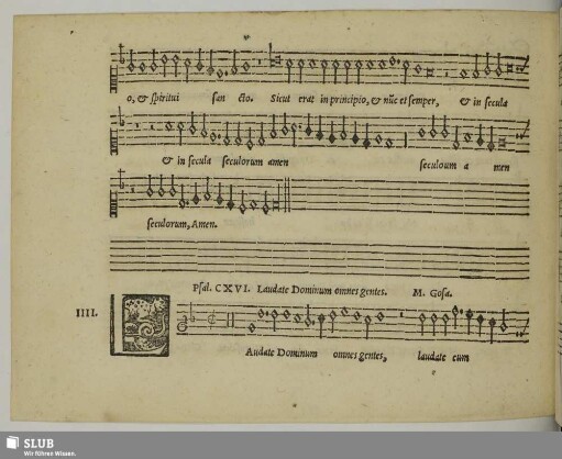 IIII. Anonymus: Laudate Dominum omnes gentes