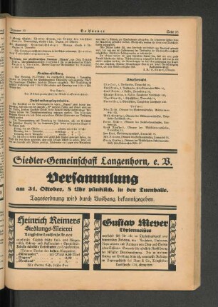 Siedler=Gemeinschaft Langenhorn, e. V.